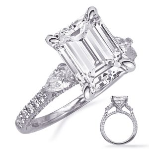White Gold Engagement Ring White Gold Engagement Ring