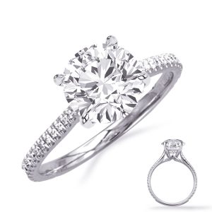 White Gold Engagement Ring White Gold Engagement Ring