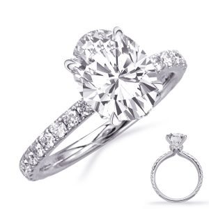 White Gold Engagement Ring White Gold Engagement Ring