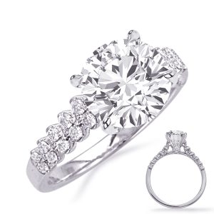 White Gold Engagement Ring White Gold Engagement Ring
