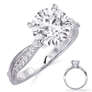 White Gold Engagement Ring White Gold Engagement Ring