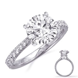 White Gold Engagement Ring White Gold Engagement Ring