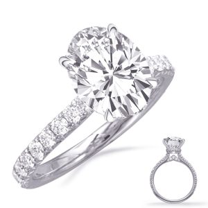 White Gold Engagement Ring White Gold Engagement Ring