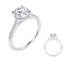 White Gold Engagement Ring White Gold Engagement Ring