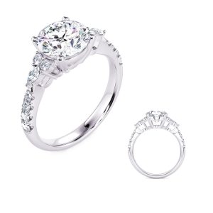 White Gold Engagement Ring White Gold Engagement Ring