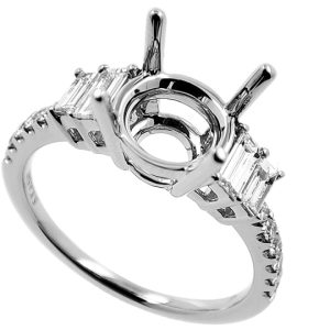 White Gold Engagement Ring White Gold Engagement Ring