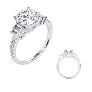 White Gold Engagement Ring White Gold Engagement Ring