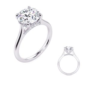 White Gold & Diamond Engagement Ring White Gold & Diamond Engagement Ring