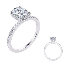 White Gold Engagement Ring White Gold Engagement Ring