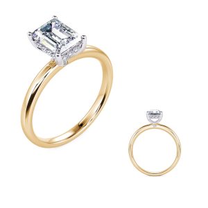 Yellow & White Gold Engagement Ring Yellow & White Gold Engagement Ring