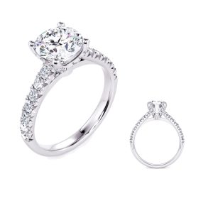 White Gold Engagement Ring White Gold Engagement Ring