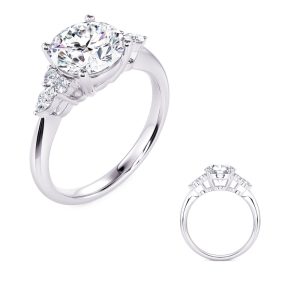 White Gold Engagement Ring White Gold Engagement Ring