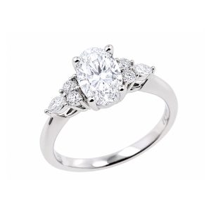 White Gold Engagement Ring White Gold Engagement Ring