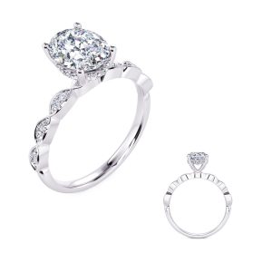 White Gold Engagement Ring White Gold Engagement Ring