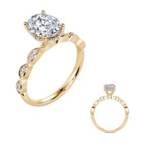 Yellow Gold Engagement Ring Yellow Gold Engagement Ring