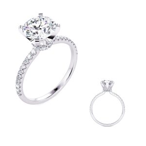 White Gold Engagement Ring White Gold Engagement Ring