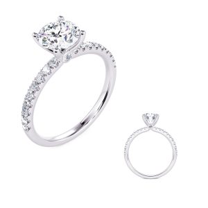 White Gold Engagement Ring White Gold Engagement Ring