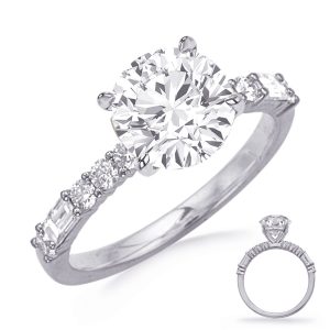 White Gold Engagement Ring White Gold Engagement Ring