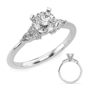 White Gold Engagement Ring White Gold Engagement Ring