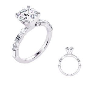 White Gold Engagement Ring White Gold Engagement Ring