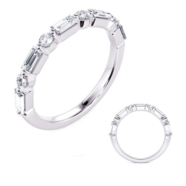 14KW Baguette Wedding Band