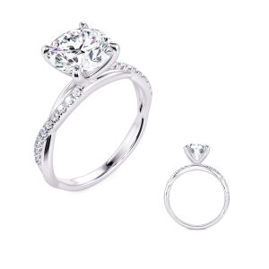 White Gold Engagement Ring White Gold Engagement Ring