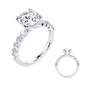 White Gold Diamond Engagement Ring White Gold Diamond Engagement Ring