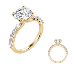 Yellow Gold Diamond Engagement Ring Yellow Gold Diamond Engagement Ring