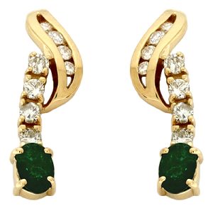 Emd./ Dia Earring Emd./ Dia Earring