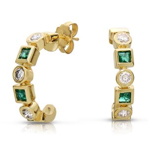 Emerald & Diamond Earring Emerald & Diamond Earring