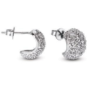 White Gold Diamond Earring White Gold Diamond Earring