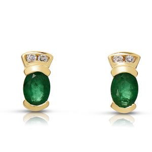 Emerald & Diamond Earring Emerald & Diamond Earring