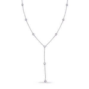 White Gold Diamond By the Yard Necklace White Gold Diamond By the Yard Necklace
