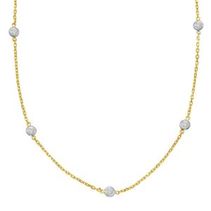Yellow Gold Diamond By The Yard Necklace Yellow Gold Diamond By The Yard Necklace