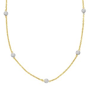 Yellow Gold Diamond By The Yard Necklace Yellow Gold Diamond By The Yard Necklace
