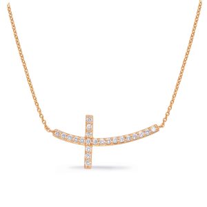 Rose Gold Cross Necklace Rose Gold Cross Necklace