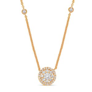 Rose Gold Diamond Necklace Rose Gold Diamond Necklace