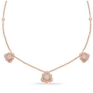 Rose Gold Diamond Necklace