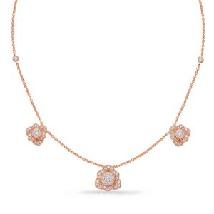 Rose Gold Diamond Necklace