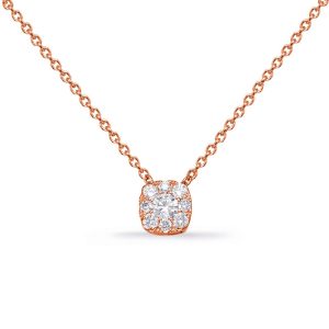 Rose Gold Diamond Necklace Rose Gold Diamond Necklace