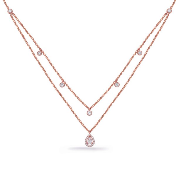 Rose Gold Diamond Necklace