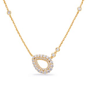 Yellow Gold Diamond Necklace Yellow Gold Diamond Necklace