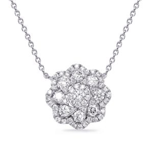 White Gold Diamond Necklace White Gold Diamond Necklace