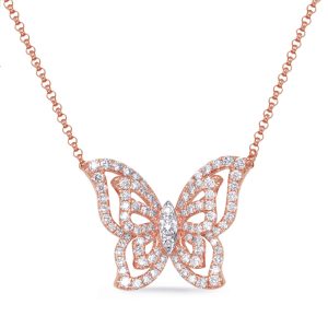 Rose Gold Diamond Necklace Rose Gold Diamond Necklace