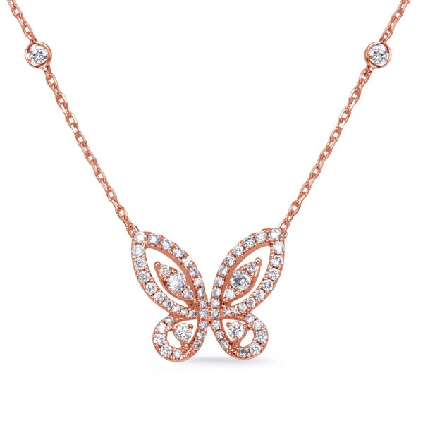 Rose Gold Diamond Necklace