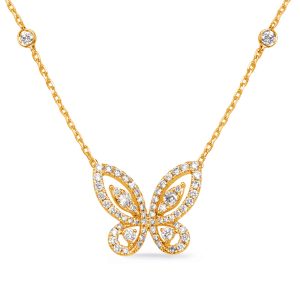Yellow Gold Diamond Necklace Yellow Gold Diamond Necklace