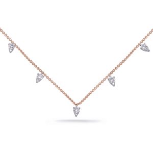 Rose & White Gold Diamond Necklace Rose & White Gold Diamond Necklace