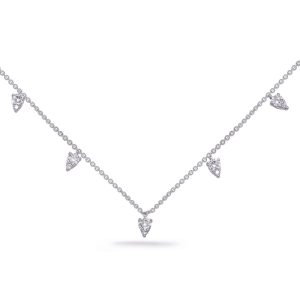 White Gold Diamond Necklace White Gold Diamond Necklace