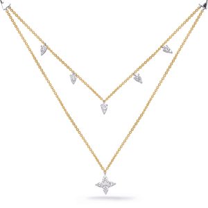 Yellow & White Gold Diamond Necklace Yellow & White Gold Diamond Necklace