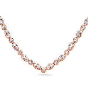 Rose Gold Diamond Necklace Rose Gold Diamond Necklace